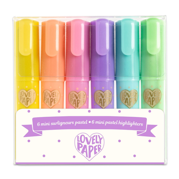 Lovely Paper Mini Overstregningstusser i Pastel (6 stk)
