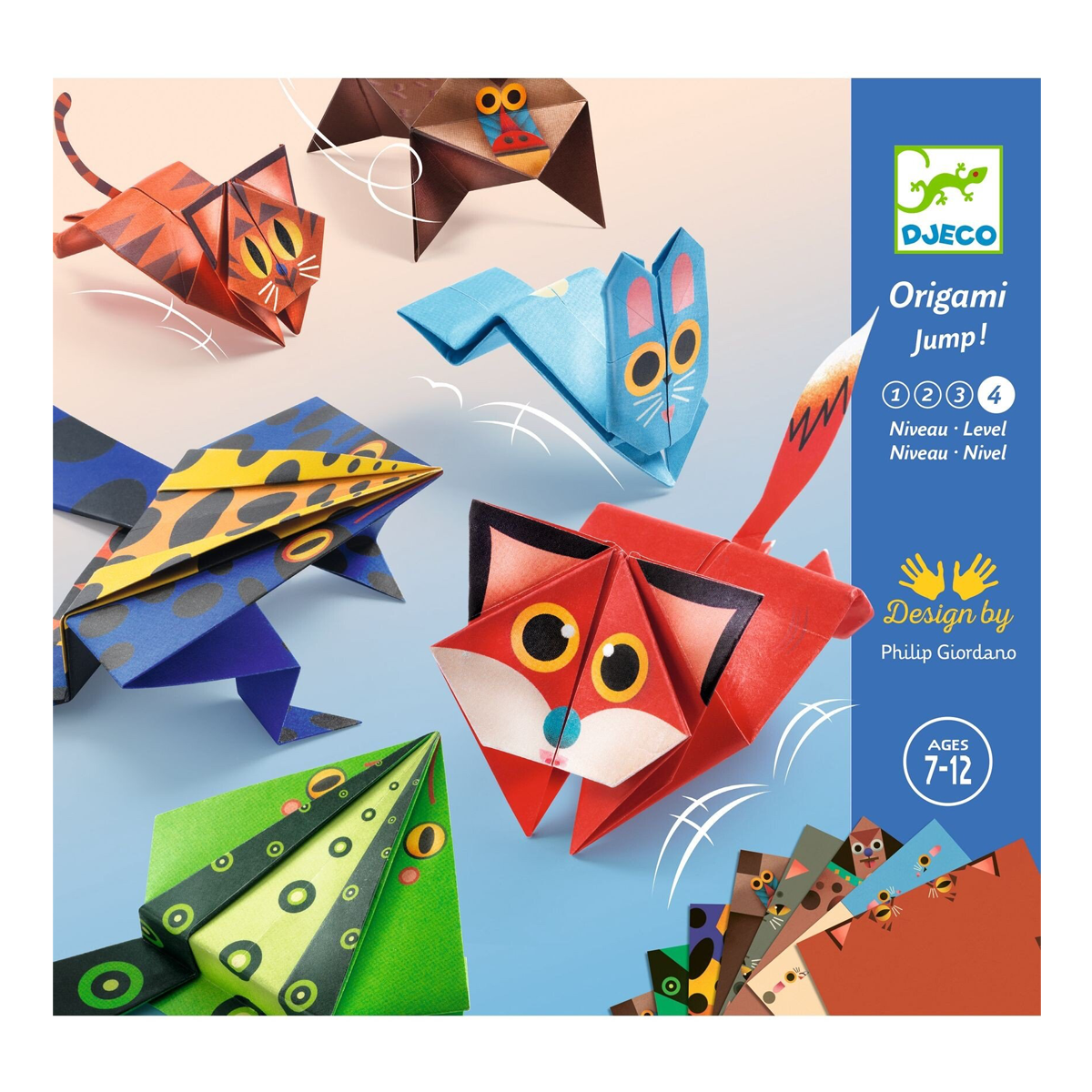 Djeco kreativ origami, Hoppende dyr