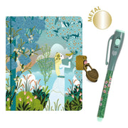 Lovely Paper Charlotte Lille Dagbog med Lås og Magisk Pen