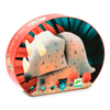 Silhouetten-Puzzlespiel mit dem Dinosaurier Theo (24 Teile)