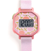 Ticlock digitalur med Blomster