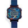 Ticlock Digitaluhr mit blauen Schlangen