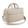 Gesteppte Wickeltasche Sand