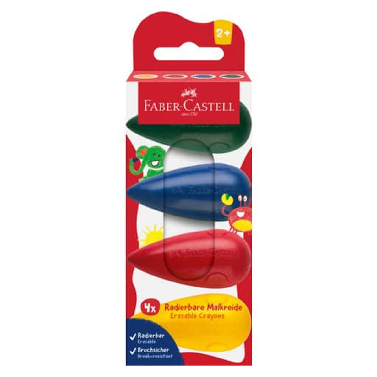 Faber - Castell 4 - pak børnekridt