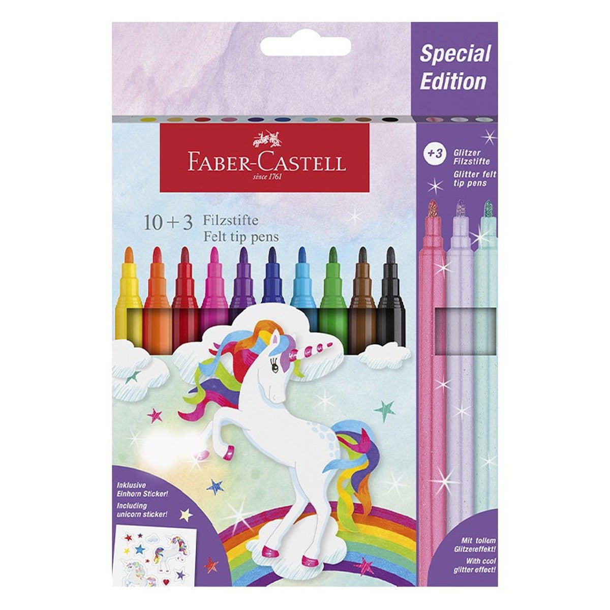 Faber - Castell Tusser 10 + 3 Pastel, Enhjørning