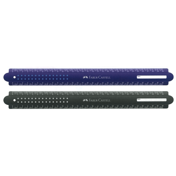 Faber - Castell lineal 30 cm, black + blue