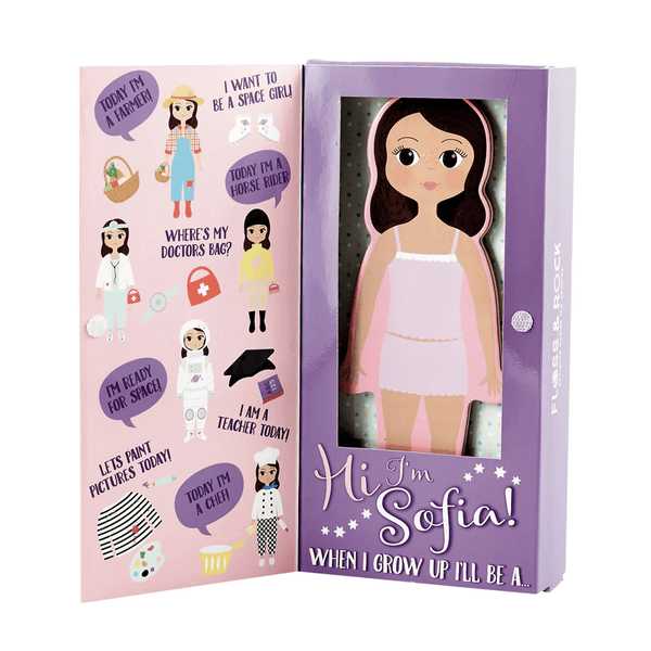 Floss & Rock, Magnetisk påklædningsfigur - Sophia