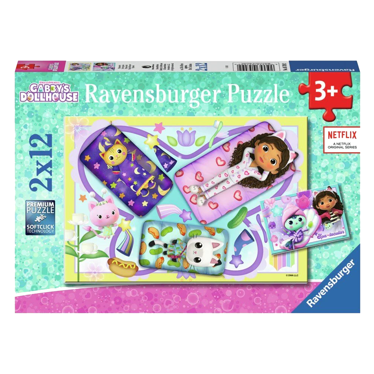 Gabbys dollhouse puslespil, 2x12 brikker