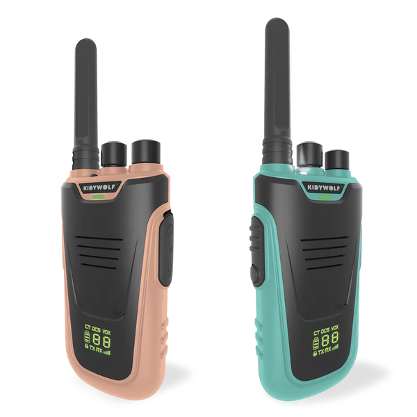 Kidywolf walkie talkie - sæt, nude/cyan