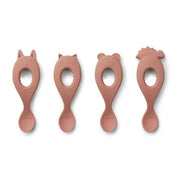 Liewood silikone skeer, 4 - pak - dark rose