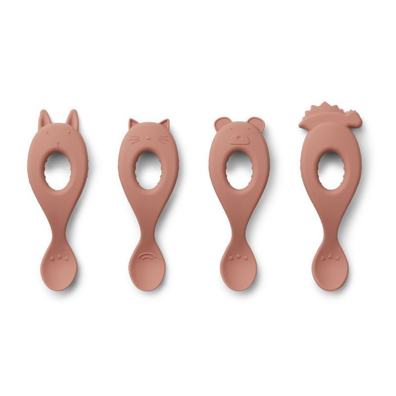 Liewood silikone skeer, 4 - pak - dark rose