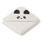 Liewood lille babyhåndklæde, panda - creme de la creme