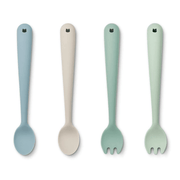 Liewood spisesæt, 4 - pak, dusty mint multi mix