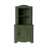 Miniatur-Eckschrank Dunkelgrün