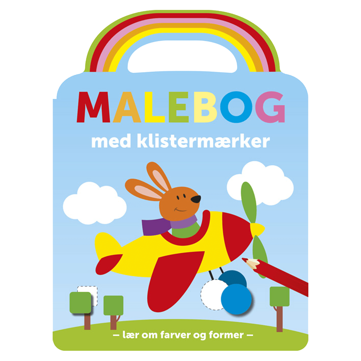 Malebog med håndtag og klistermærker, Flyver
