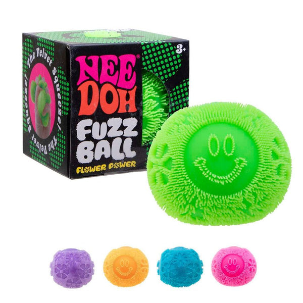 Needoh Fuzz Ball Flower Power, Asst