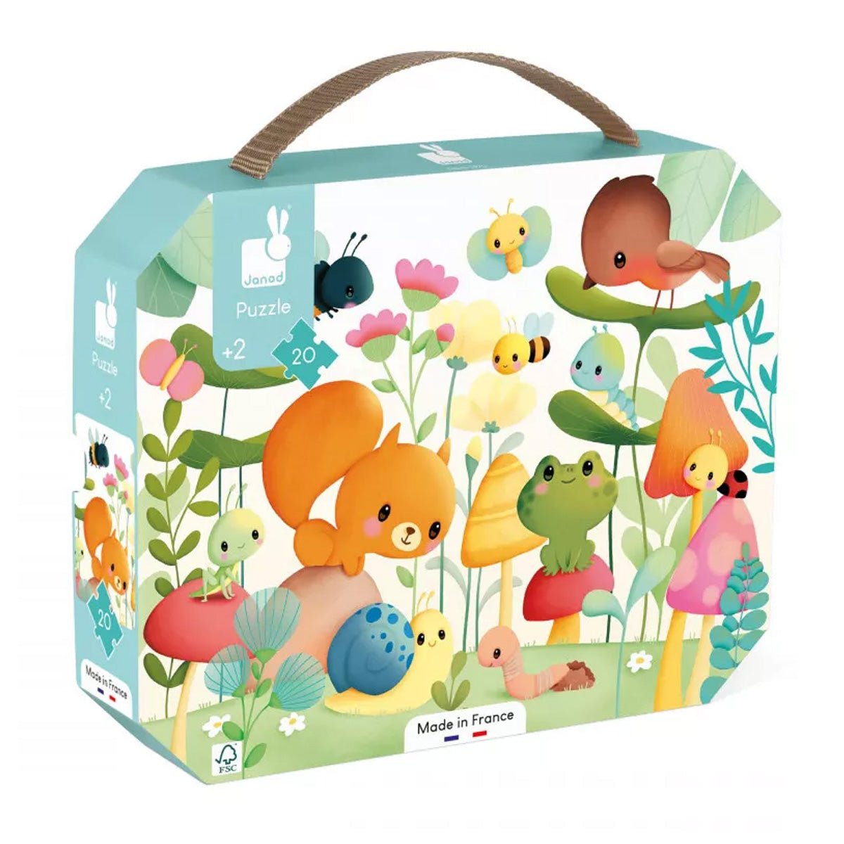 Janod Garden friends puslespil, 20 brikker