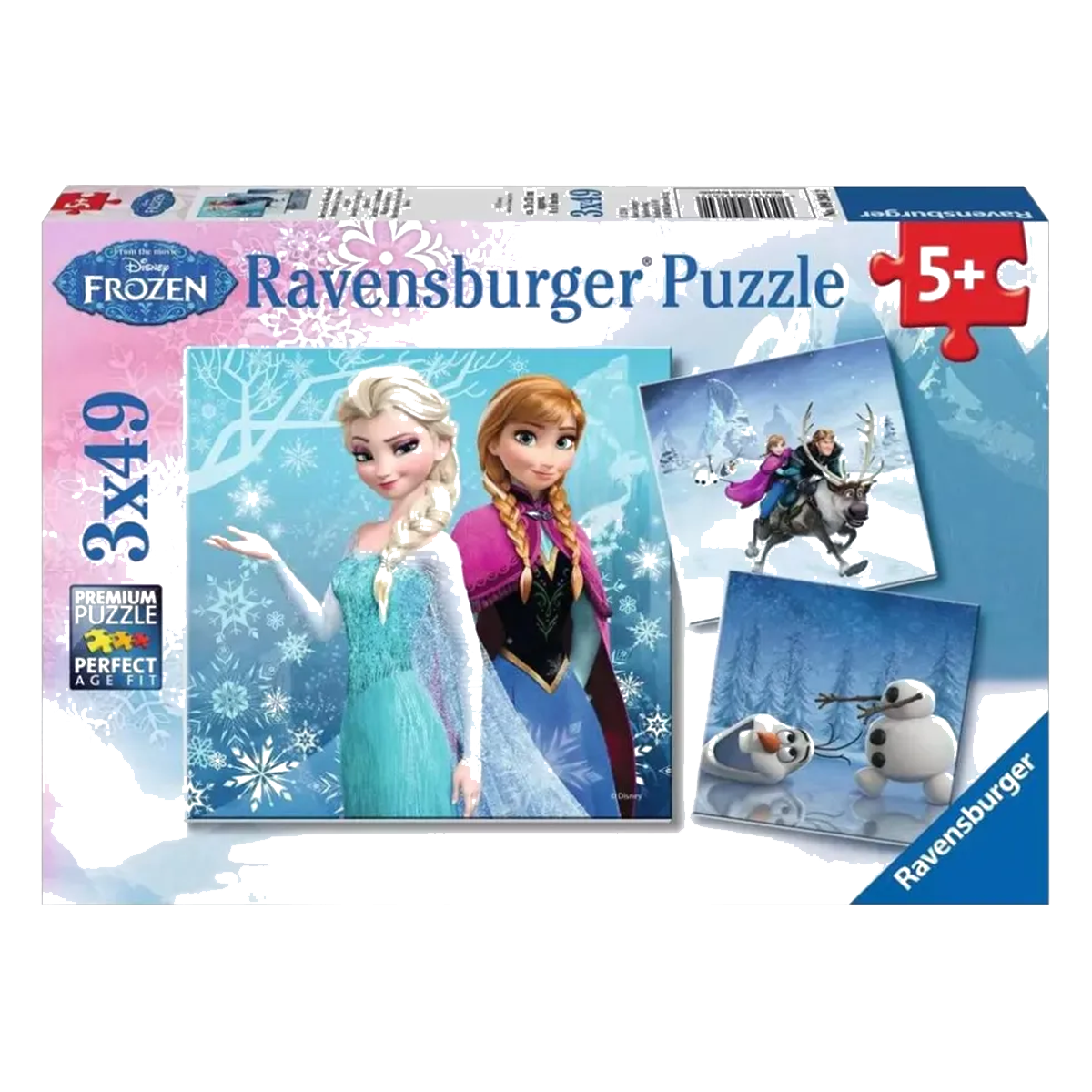 Frozen puslespil, 3x49 brikker