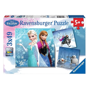 Frozen puslespil, 3x49 brikker