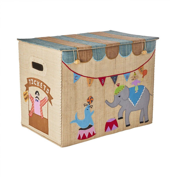 Rice stor sammenklappelig opbevaringskurv, cirkus
