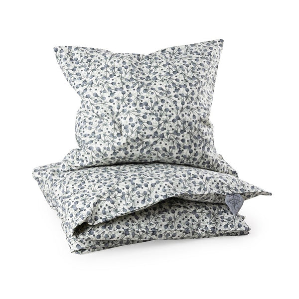 Sebra Baby sengetøj, blue olive