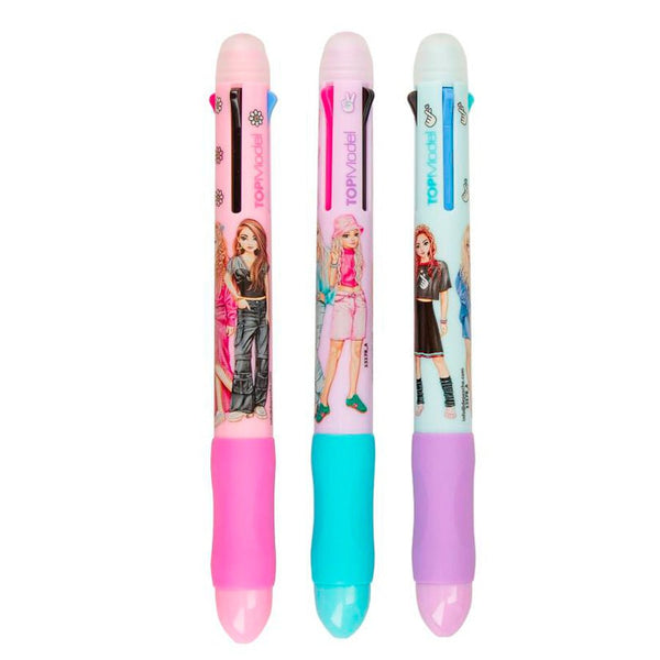 TOPModel Viskbar gelpen med 4 farver