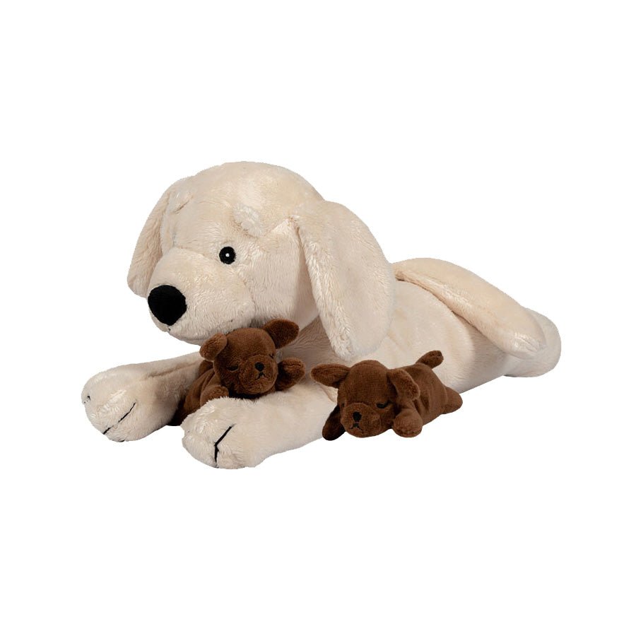 byASTRUP® plyshund med hvalpe