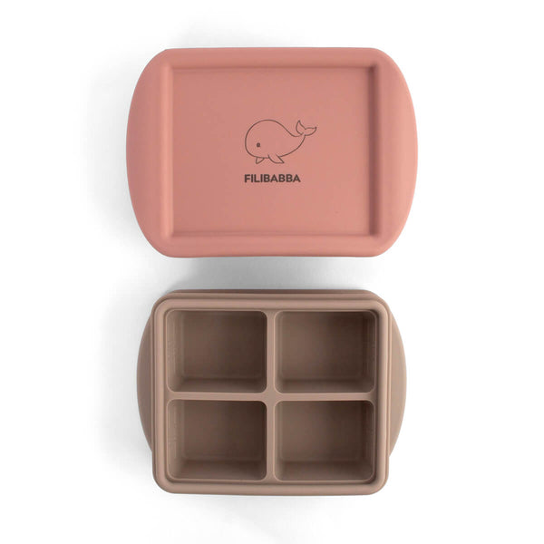 Filibabba 2 - Pak Frysebakke Til Babymad - Rose Mix
