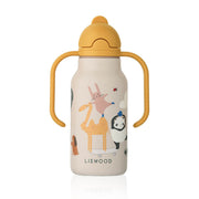 Liewood Kimmie Vandflaske, 250 ml, Around the World/Sandy
