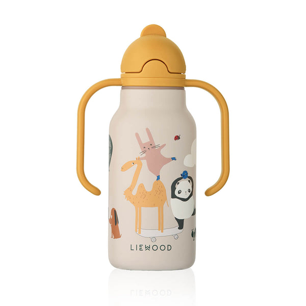 Liewood Kimmie Vandflaske, 250 ml, Around the World/Sandy