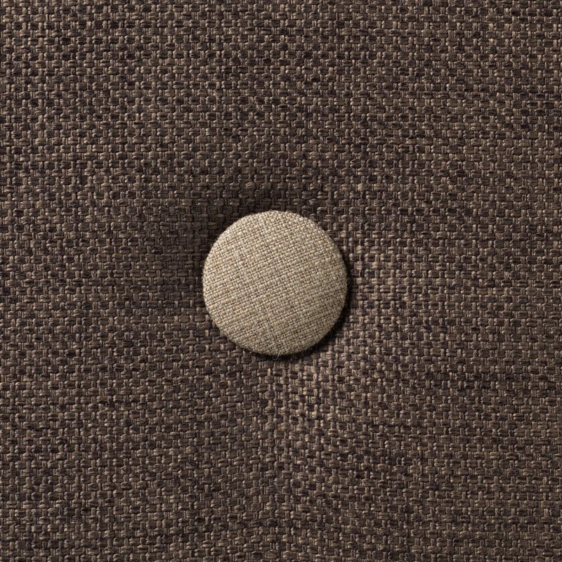 by KlipKlap 3 - fold madras, 180 cm brun med sand knapper