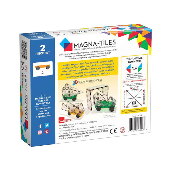 Magna - Tiles byggemagneter Cars, 2 stk