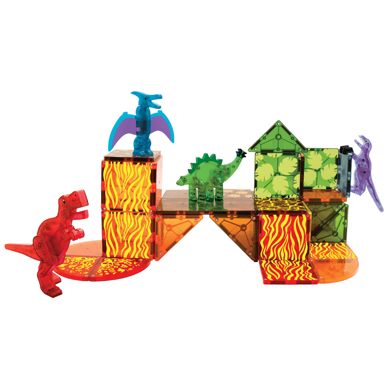 Magna - Tiles byggemagneter, Dino World - 40 dele