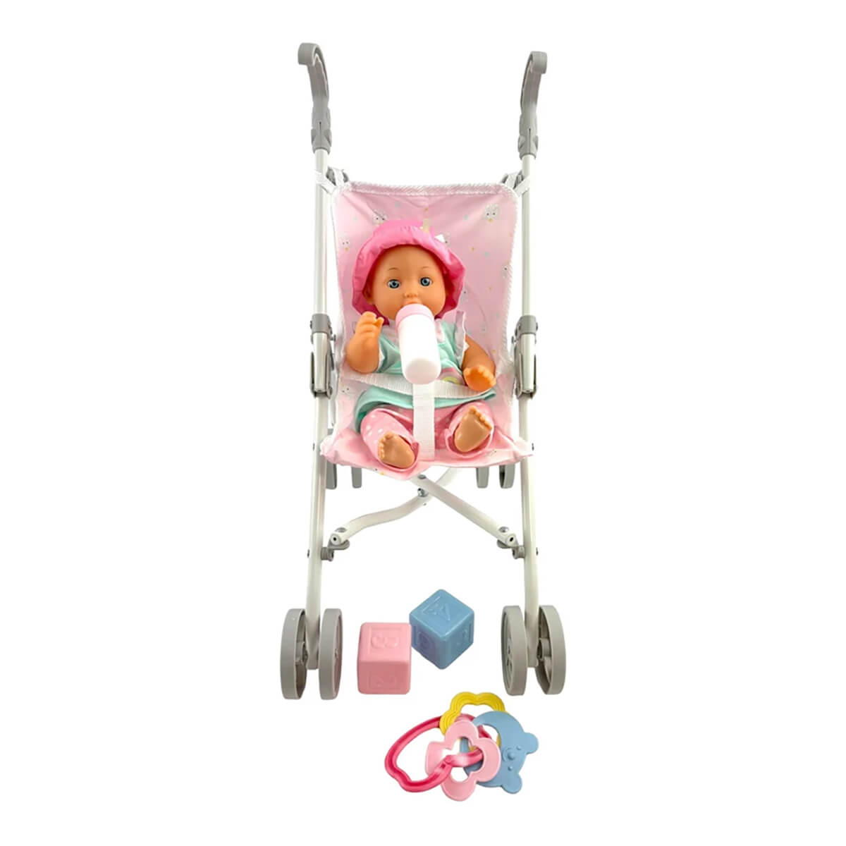 Happy Friend Lotta Dukke 30 Cm Med Klapvogn
