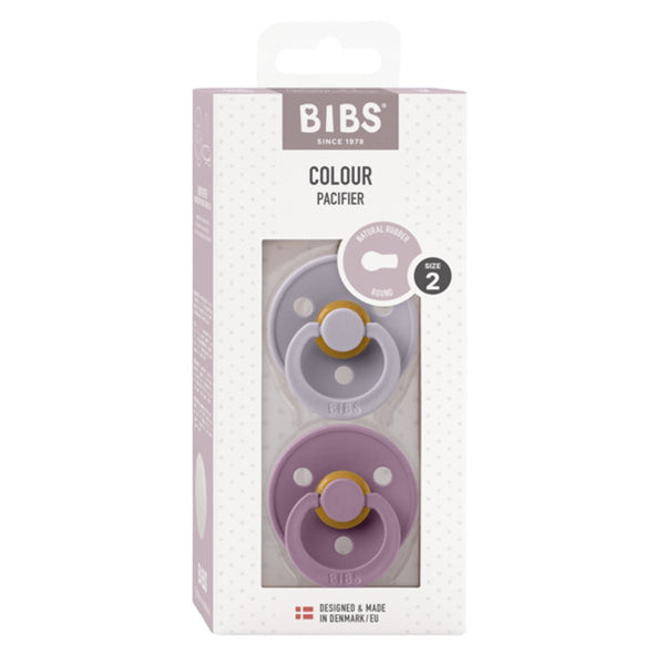 BIBS 2 - pak Latex sut str 2 fossil grey/mauve