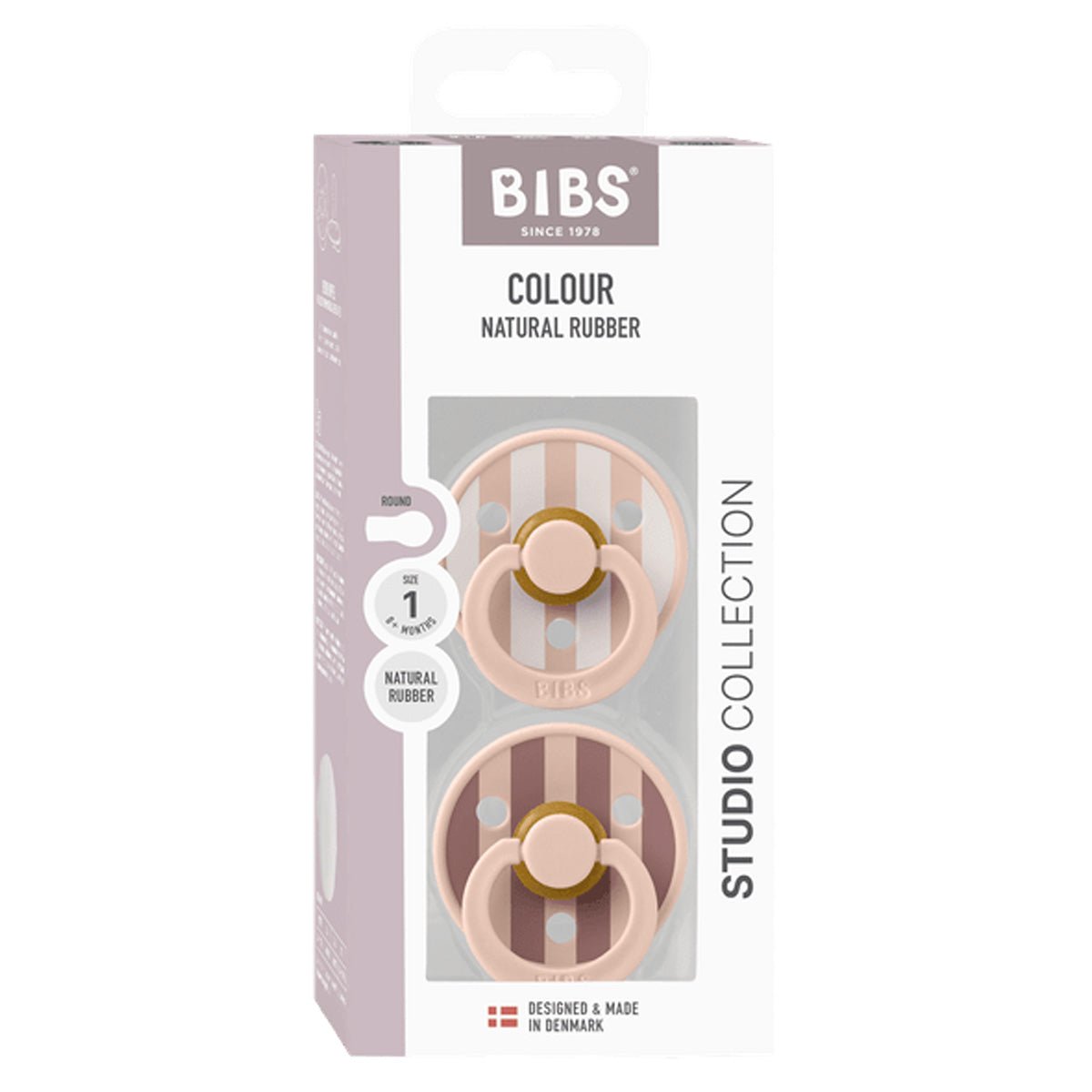 BIBS Studio Line 2 - pak sut str 1 blush mix