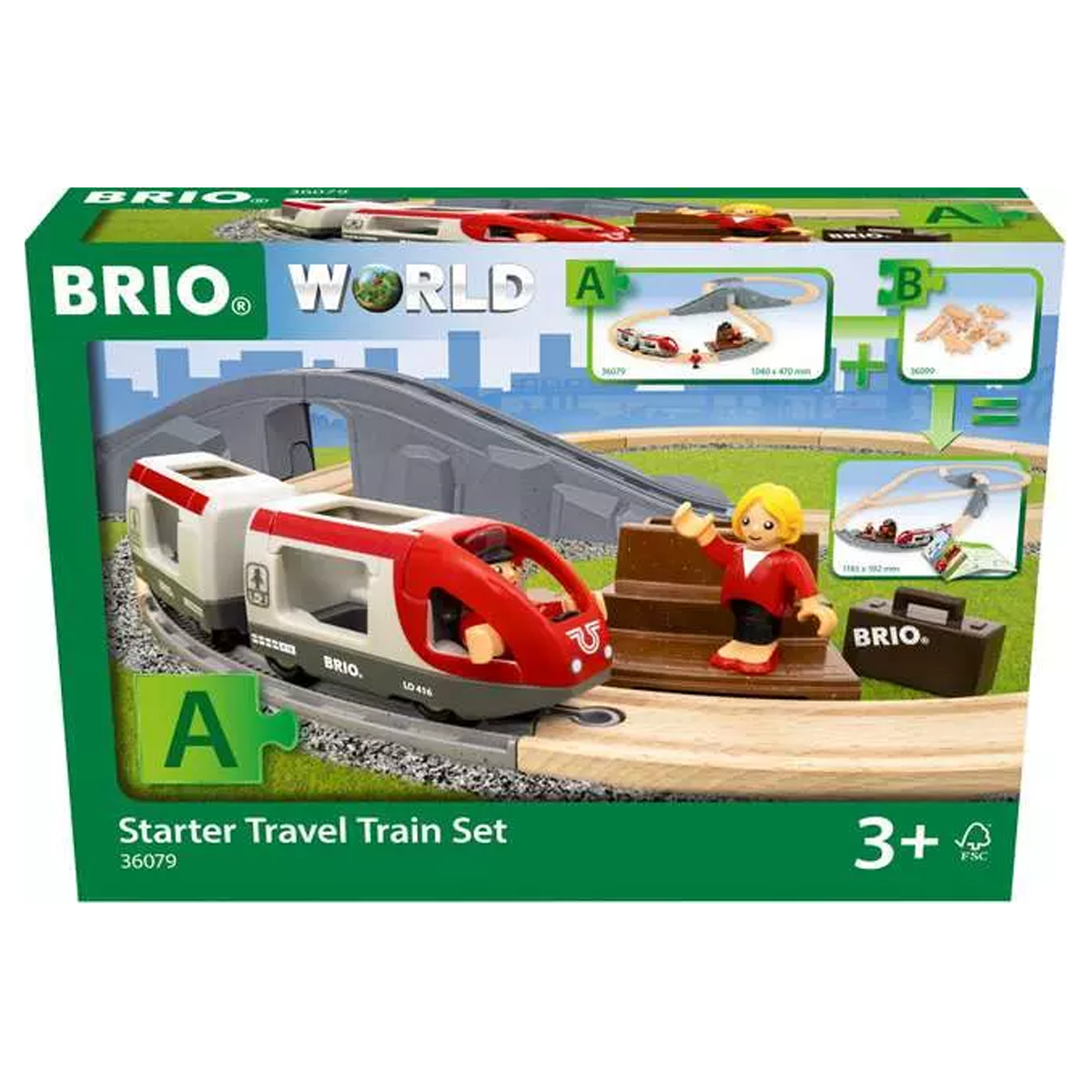 BRIO Startsæt med passagertog