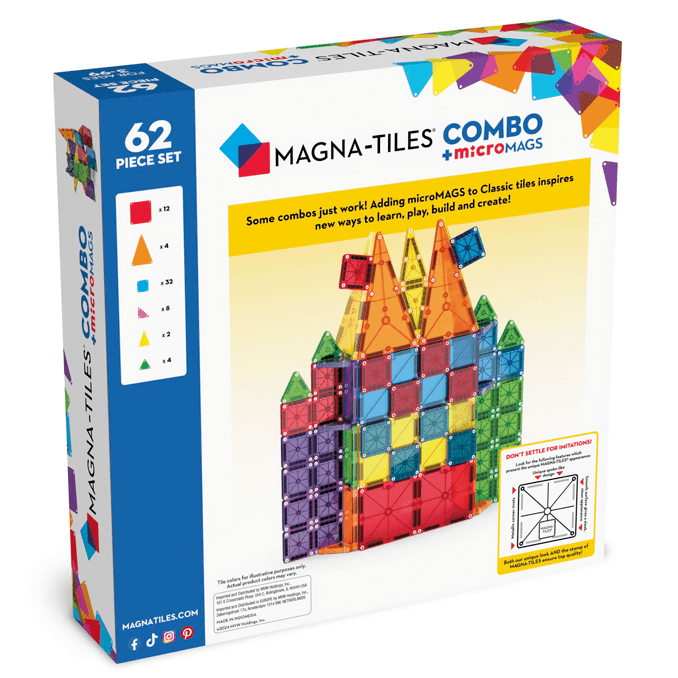 Magna - Tiles microMAGS Kombi 62 stk