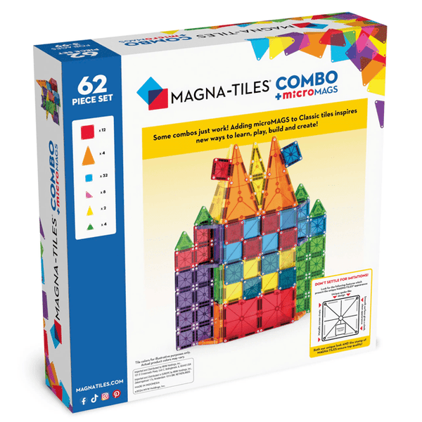 Magna - Tiles microMAGS Kombi 62 stk