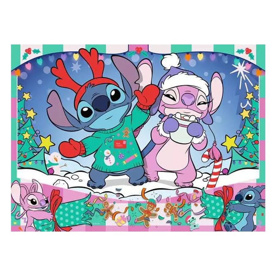 Ravensburger Puslespil, Stitch's Jul - 100 Brikker