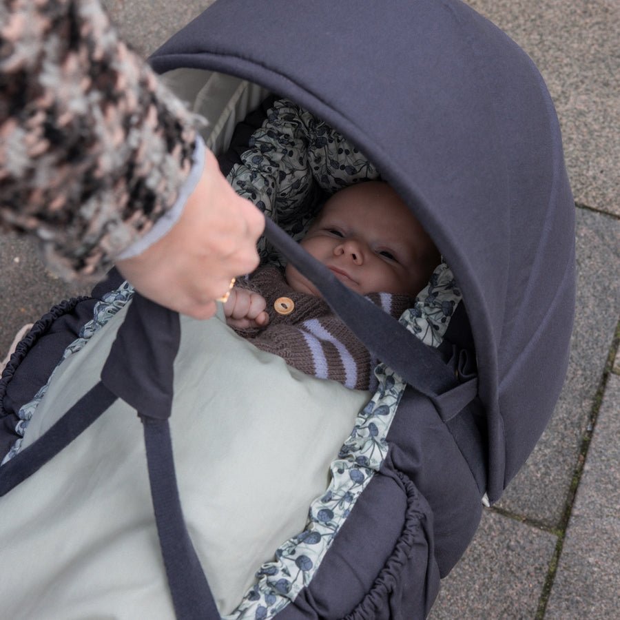 Sebra Kaleche til 3 i 1 Babynest, Blue Olive