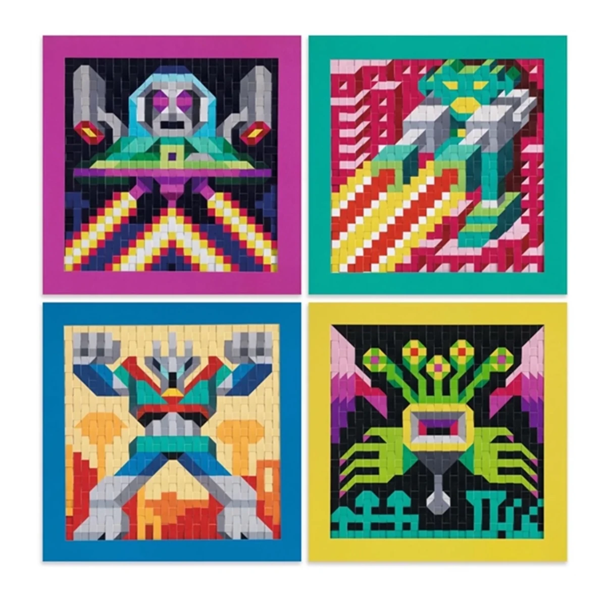Djeco Krea Mosaik Sæt - Invaders