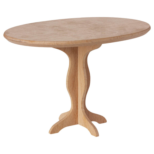 Maileg Ovalt Bord, Mini - Nature