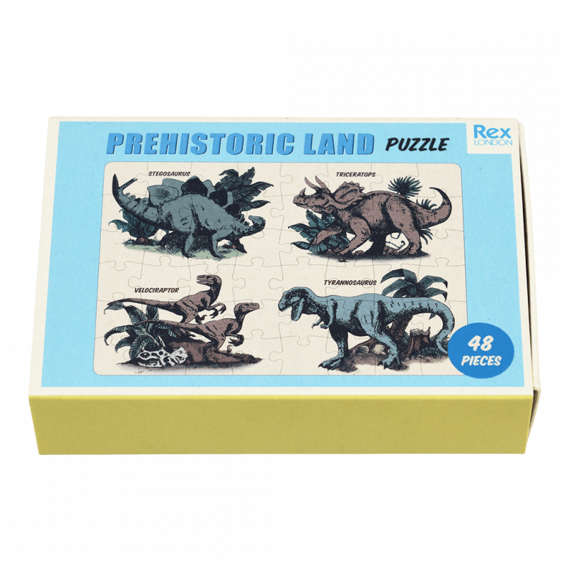 Jigsaw Puslespil i Tændstikæske, Prehistoric Land