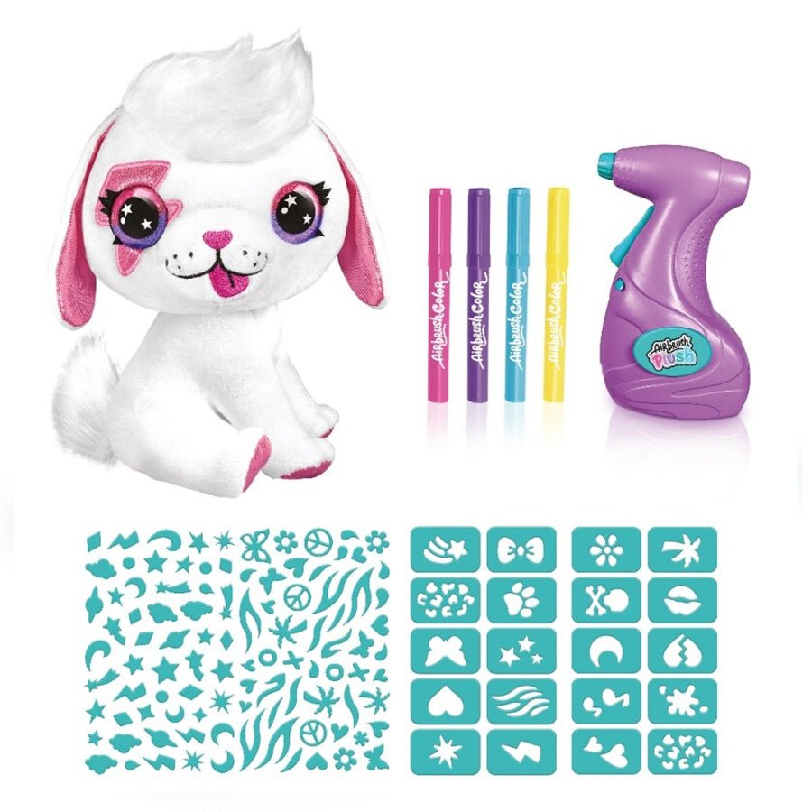 Airbrush Plush Hundehvalp, 20 cm
