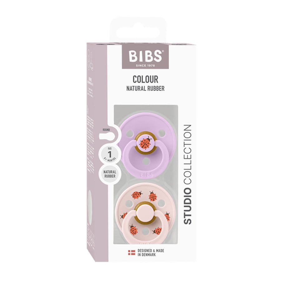 BIBS 2 - Pak Studio Colour Sut Str 1 - Ladybug Violet Sky Mix