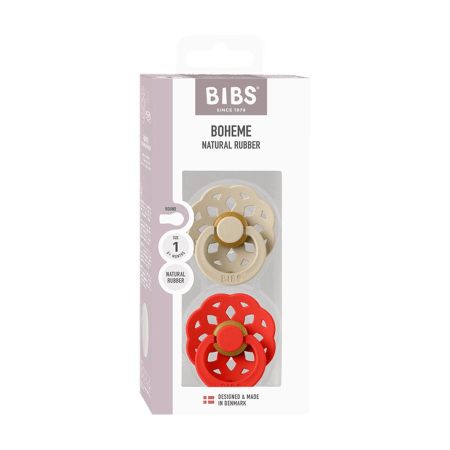 BIBS Boheme Colour Drop 2 - pak Sut Str 1, vanilla & Candy Apple