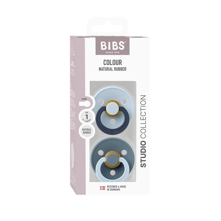 BIBS Colour Studio Fusion 2 - pak Sut Str 1, Baby Blue & Petrol