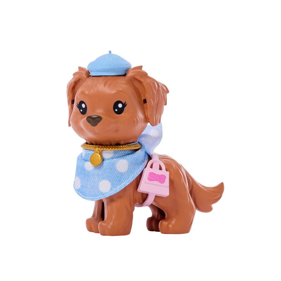 Barbie Twinning, polkaprikker og hund med matchende tøj