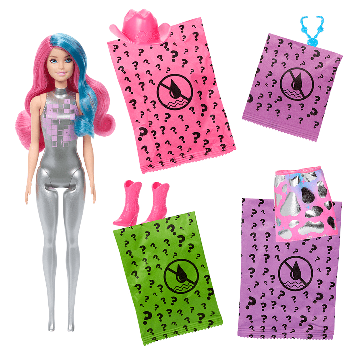 Barbie color reveal disco star, asst